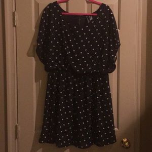 Plus size polka dot top 1x